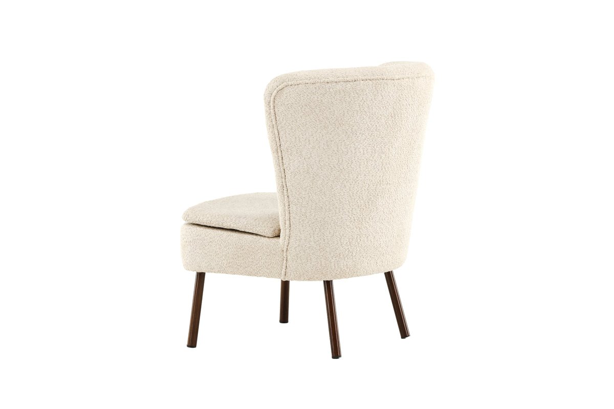 Sessel Hedwig - Mit beigem Polyesterstoff