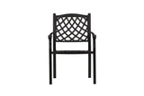 4er Set Gartenstuhl Auri - ein schlichter schwarzer Stuhl aus Aluminium