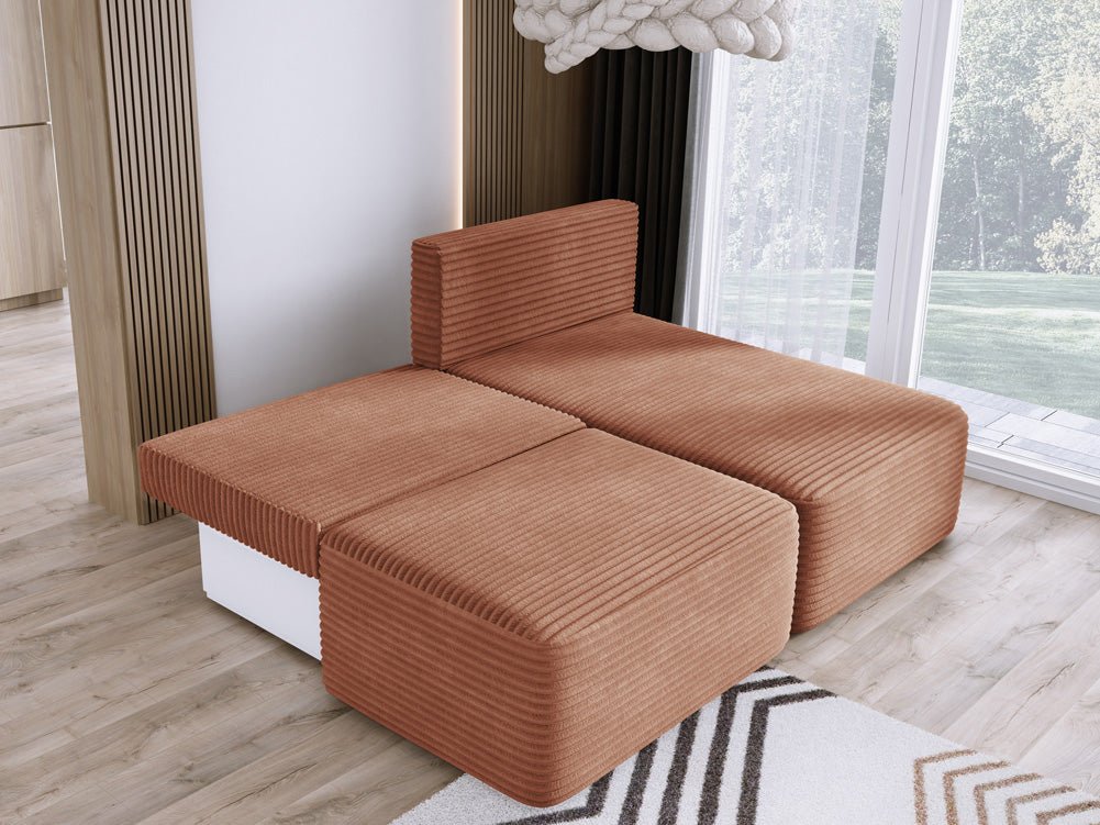 Designer Sofa Tilia Cord mit Schlaffunktion und Stauraum