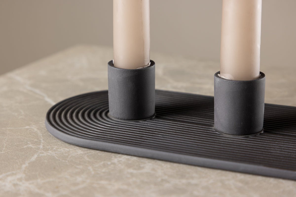 Kerzenhalter Tim - Ø3 cm aus Steinzeug für 3 Kerzen