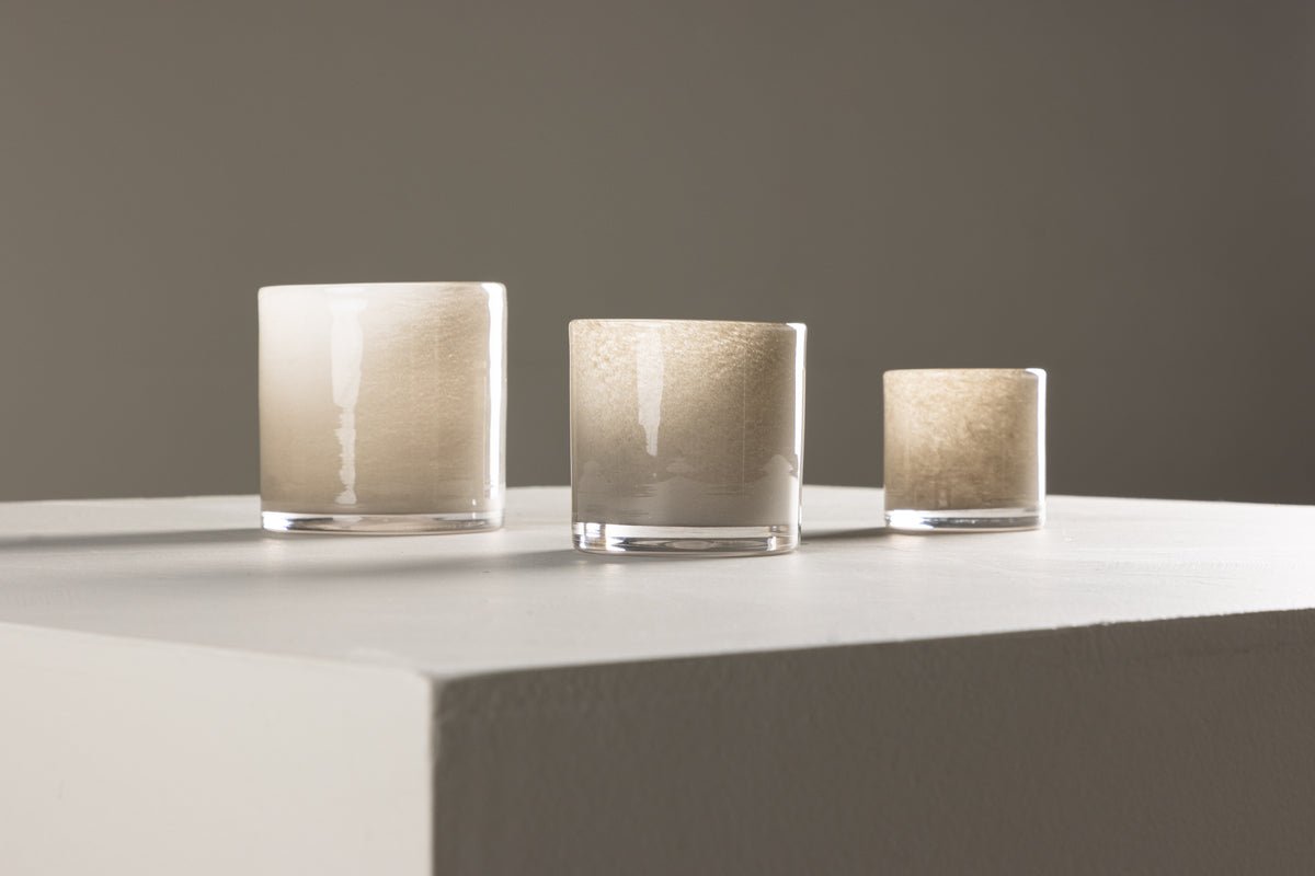 Laterne Polar - Laterne aus Glas in verschiedenen Farben