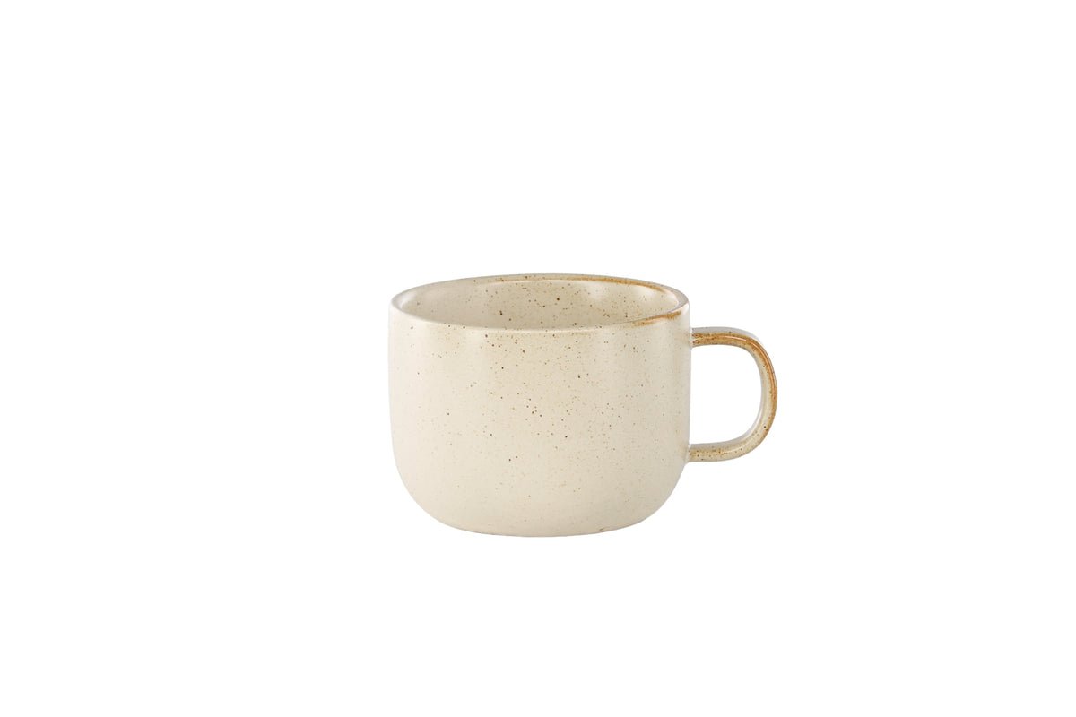Kaffeetasse Liva - 2er-Set in Beige aus Keramik, in zwei Größen