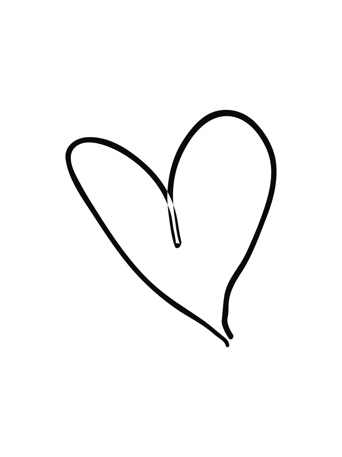 Poster Einfach Liebe aus hochwertigem Papier