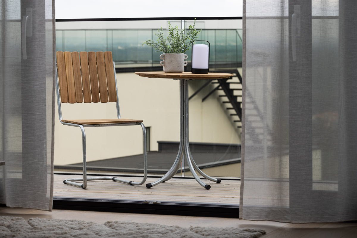 Kaffeetisch Helga - Ø65 mit Tischplatte in Natur-Optik