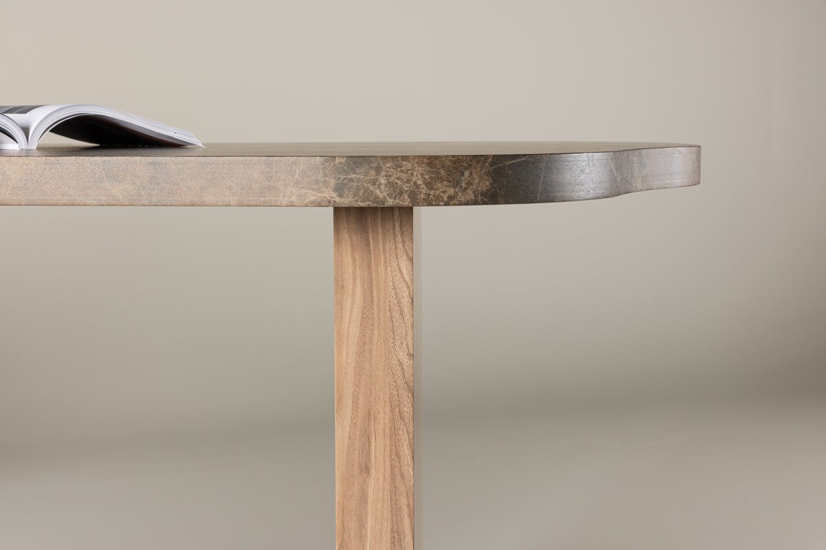 Esstisch Mera - in brauner Marmoroptik