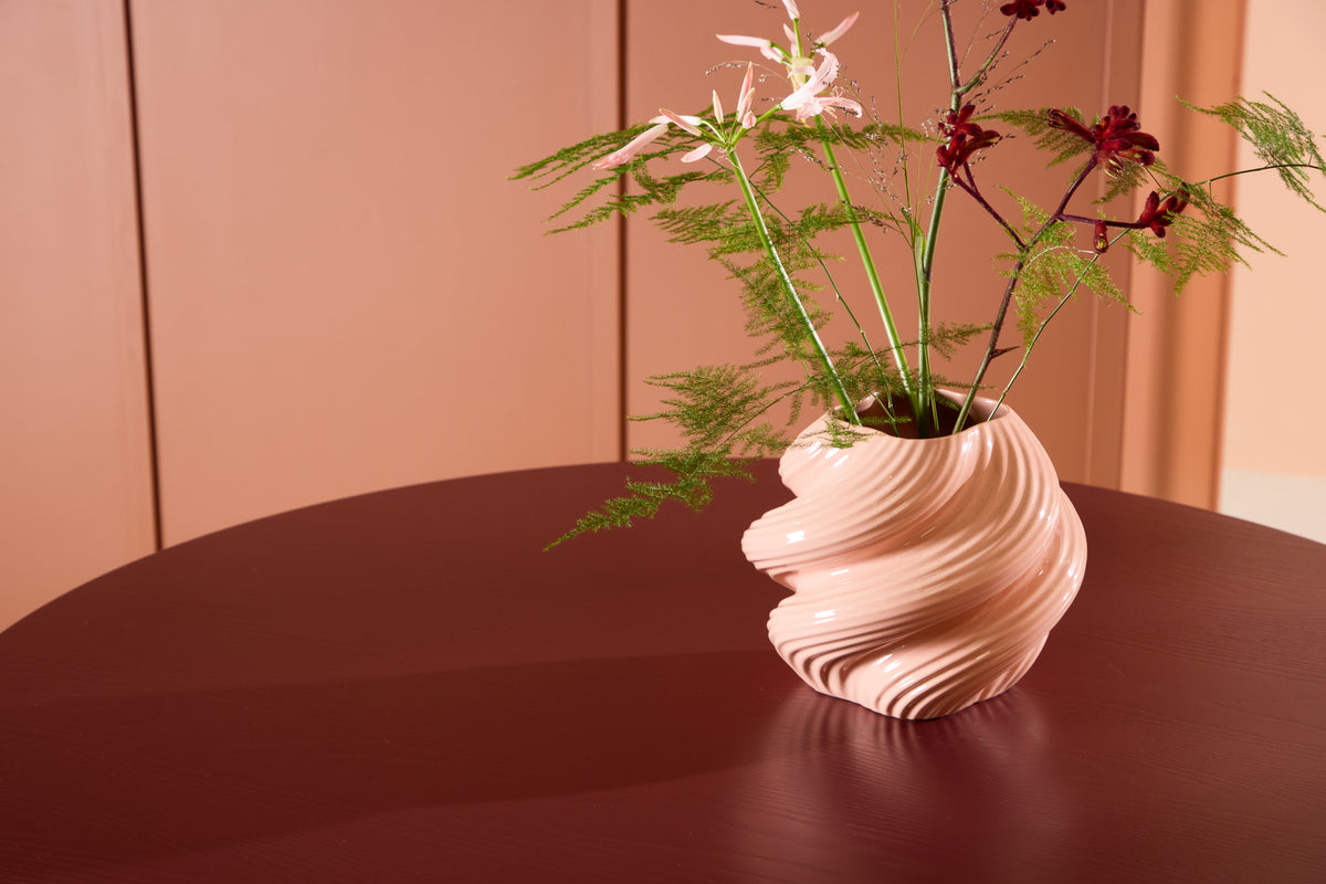 Esstisch Arden – Runder Esstisch in Burgunderrot (Ø 110 cm)