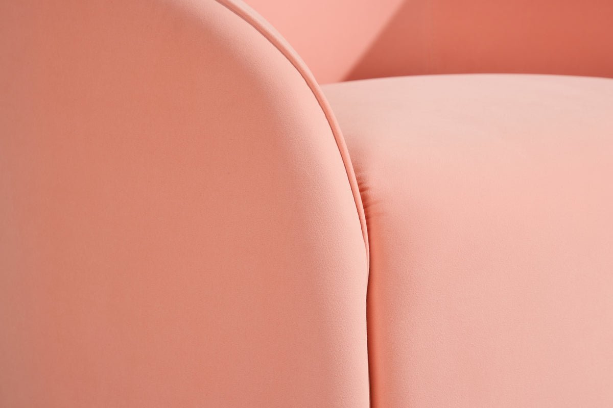 Sessel Noris - Sanfter Pfirsichton im minimalistischen Design