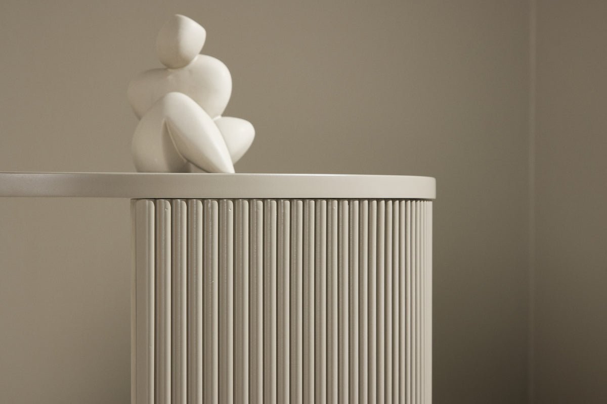 Couchtisch Rouven - mit geriffeltem Korpus