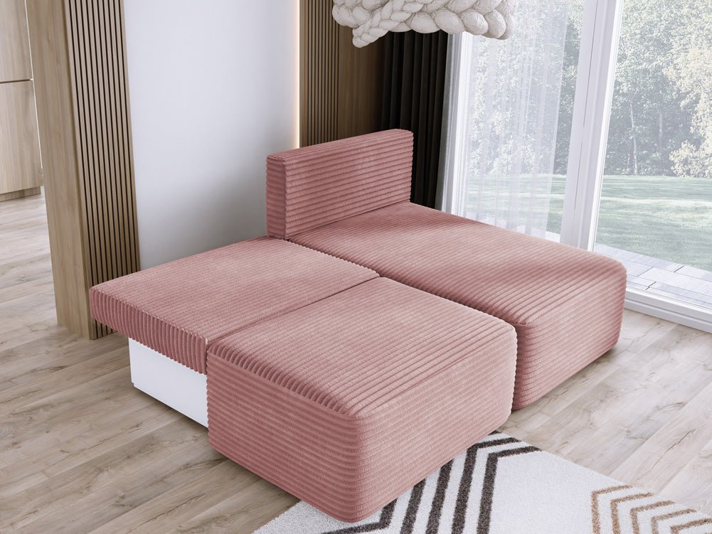 Designer Sofa Tilia Cord mit Schlaffunktion und Stauraum