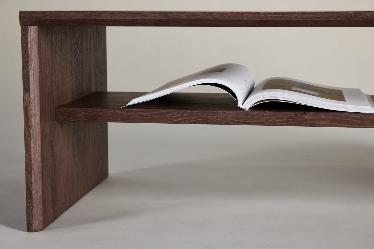 Couchtisch Boris - in Mokka mit Holzoptik