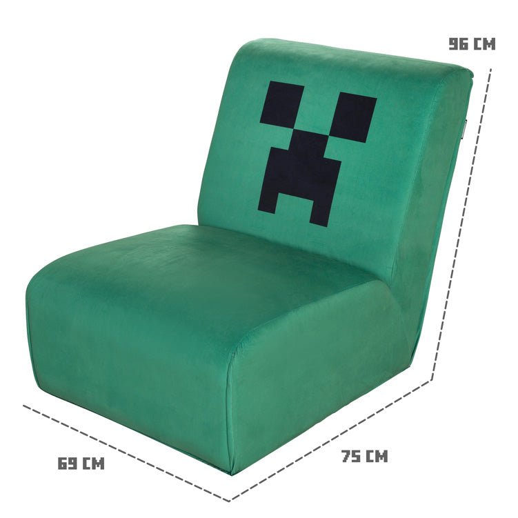 Minecraft Drehsessel „Creeper“ – mit 360° Drehfunktion & Polsterung