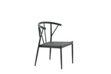 6er Set - Gartenstuhl Tina aus Rattan/Aluminium