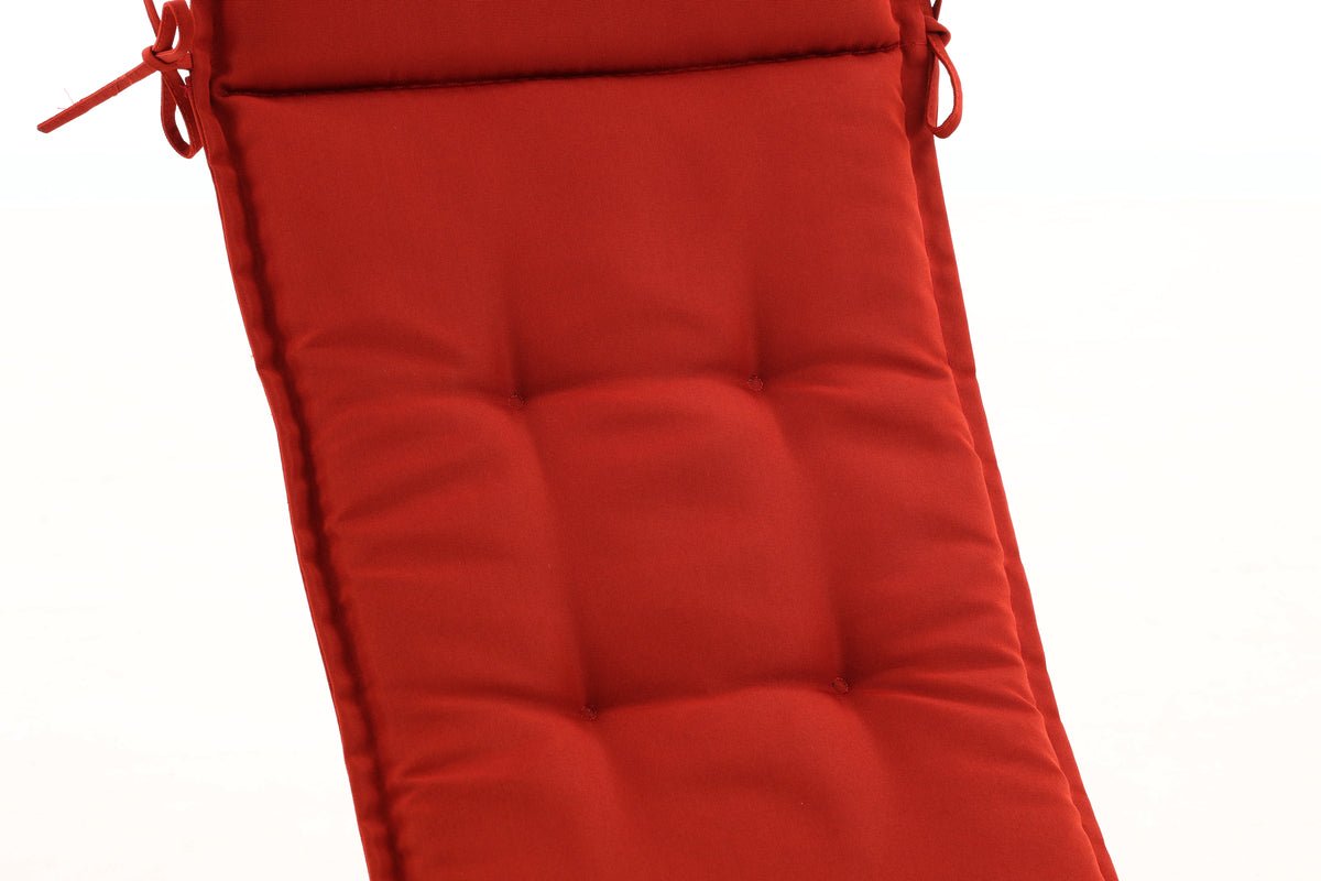 6er Set - Stuhlkissen Philly aus Polyester in Grau, Rot