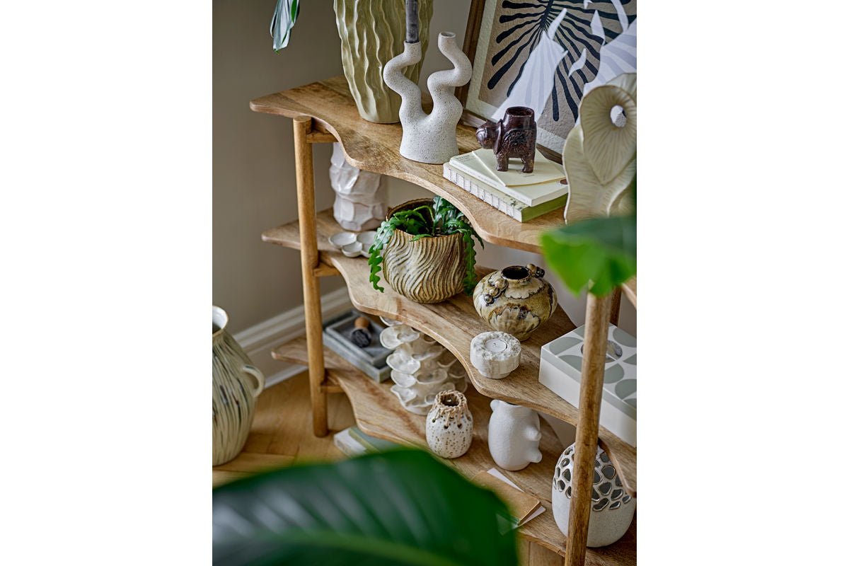 Blumentopf „Terraea“ – Braunes Steingut