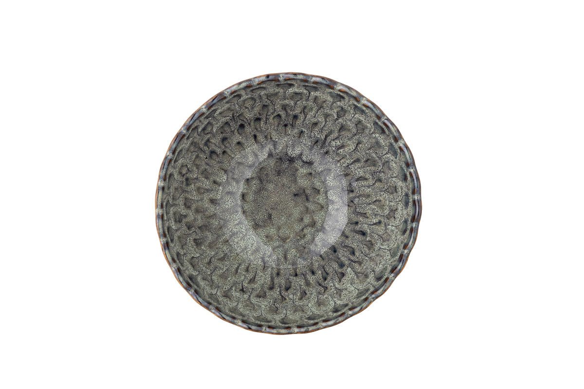 Schalen-Set Rover – Reaktive Glasur in Grau (4er-Set)