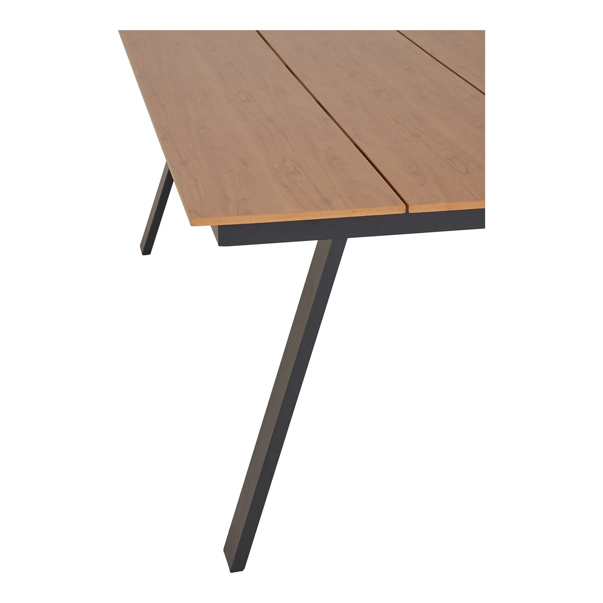 Garten Esstisch Lorenzo – Nonwood & Aluminium en Naturel/Noir