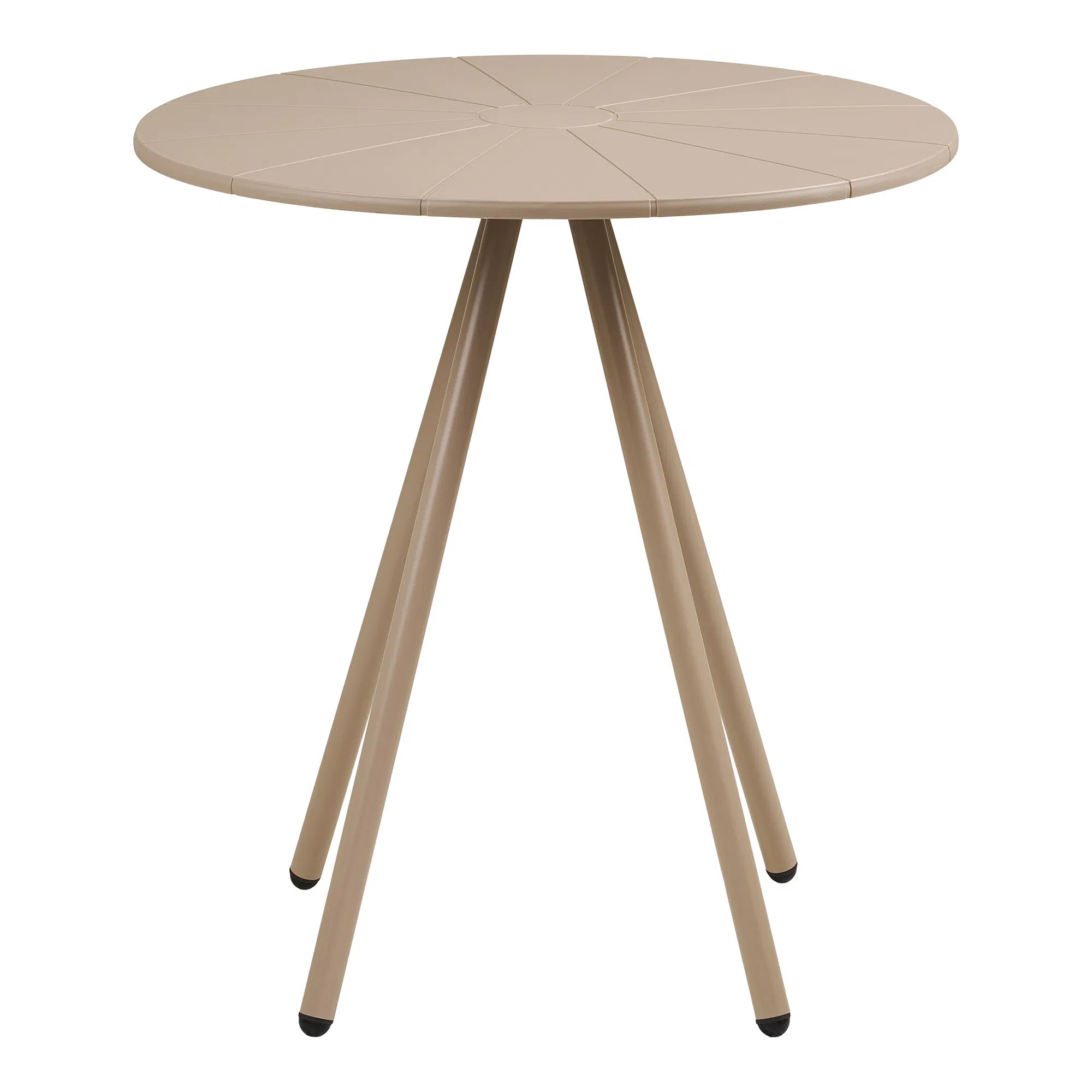 Garten Beistelltisch Mavlina - aus Stahl in Taupe
