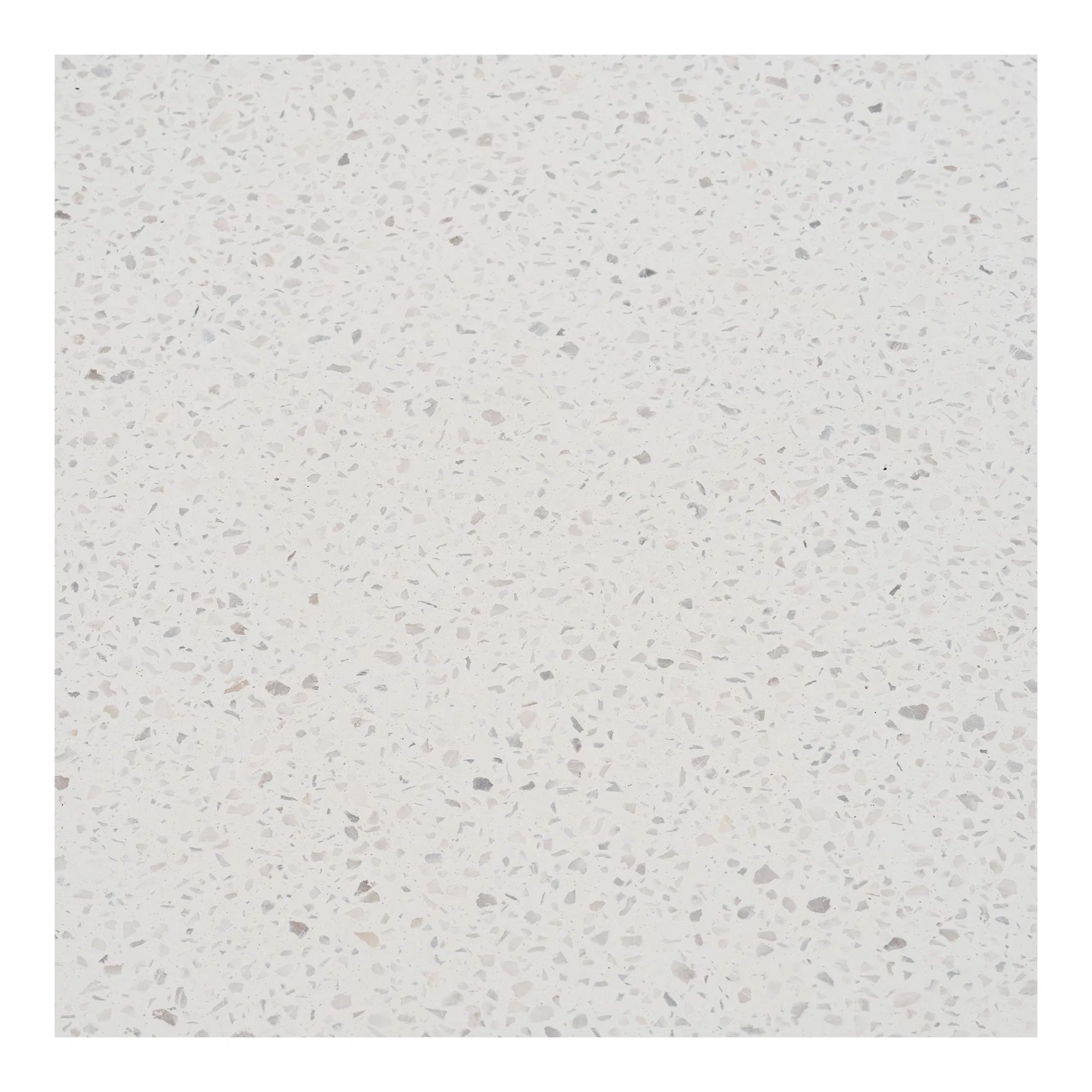Garten Esstisch Lisa – Akazie & Terrazzo in Natur/Weiß, ø120 cm