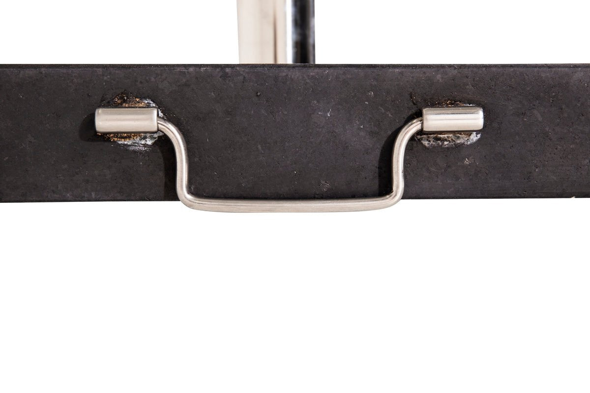 Sonnenschirmständer Inese - Granit Schirmständer mit Griff & Rollen in Grau