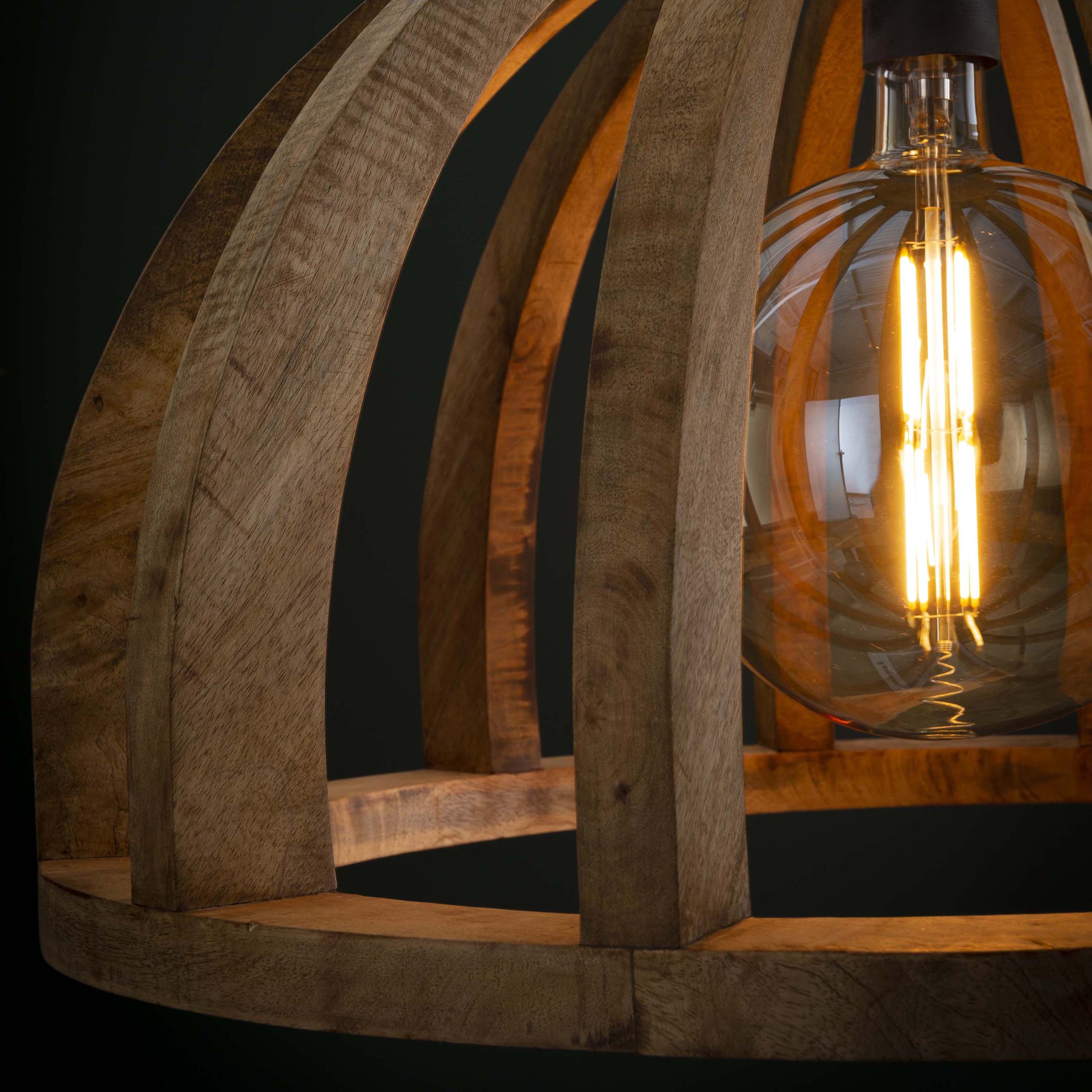 Pendelleuchte Madero – Massives Mangoholz mit natürlicher Ausstrahlung