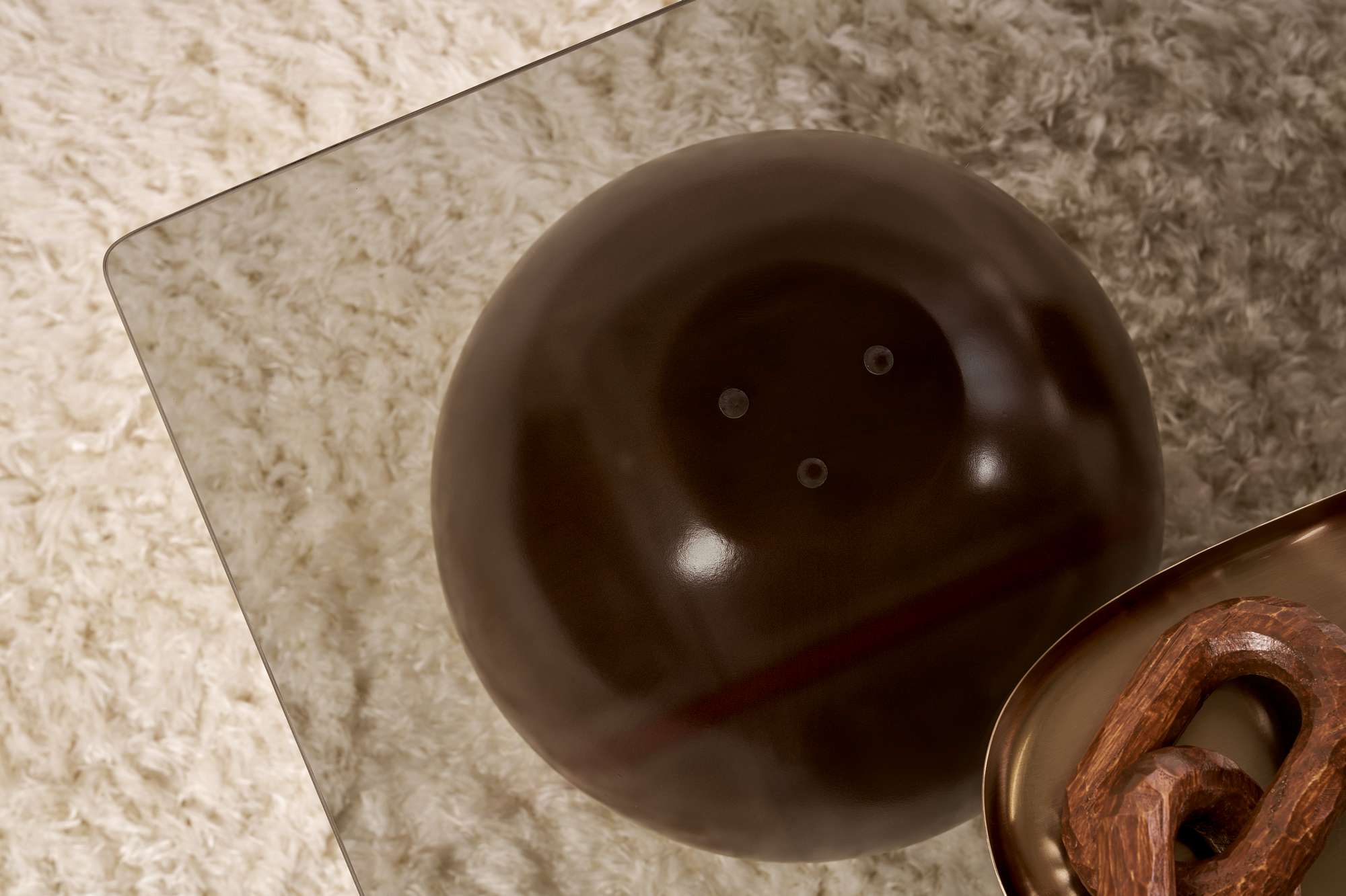 Couchtisch Pavello - mit rechteckiger, gehärteter Tischglasplatte