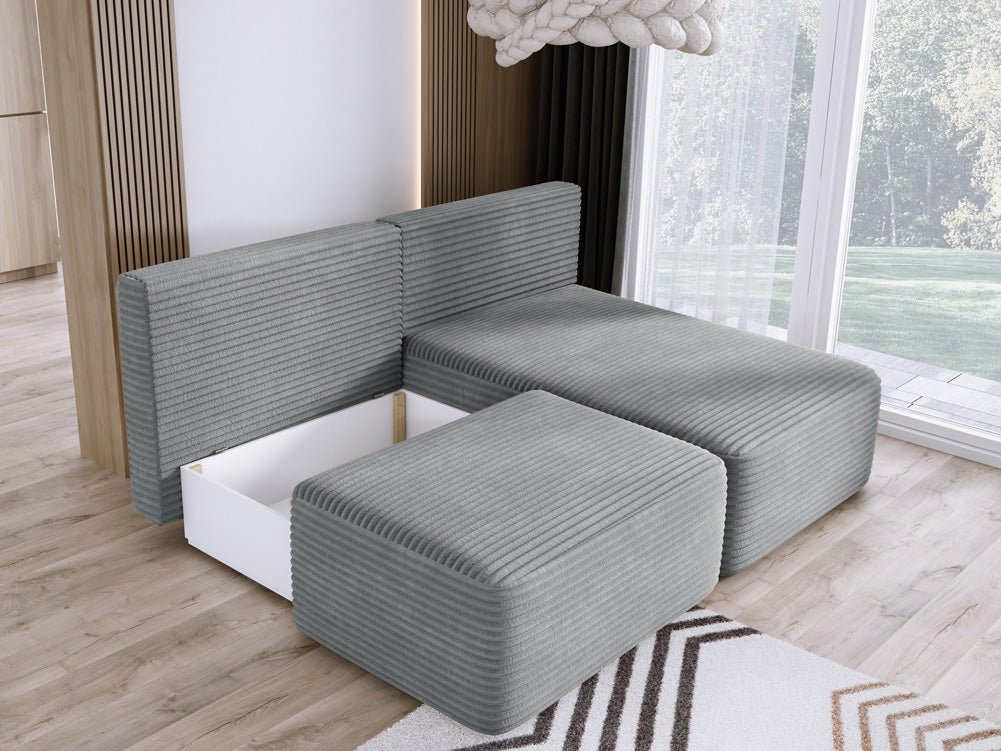 Designer Sofa Tilia Cord mit Schlaffunktion und Stauraum
