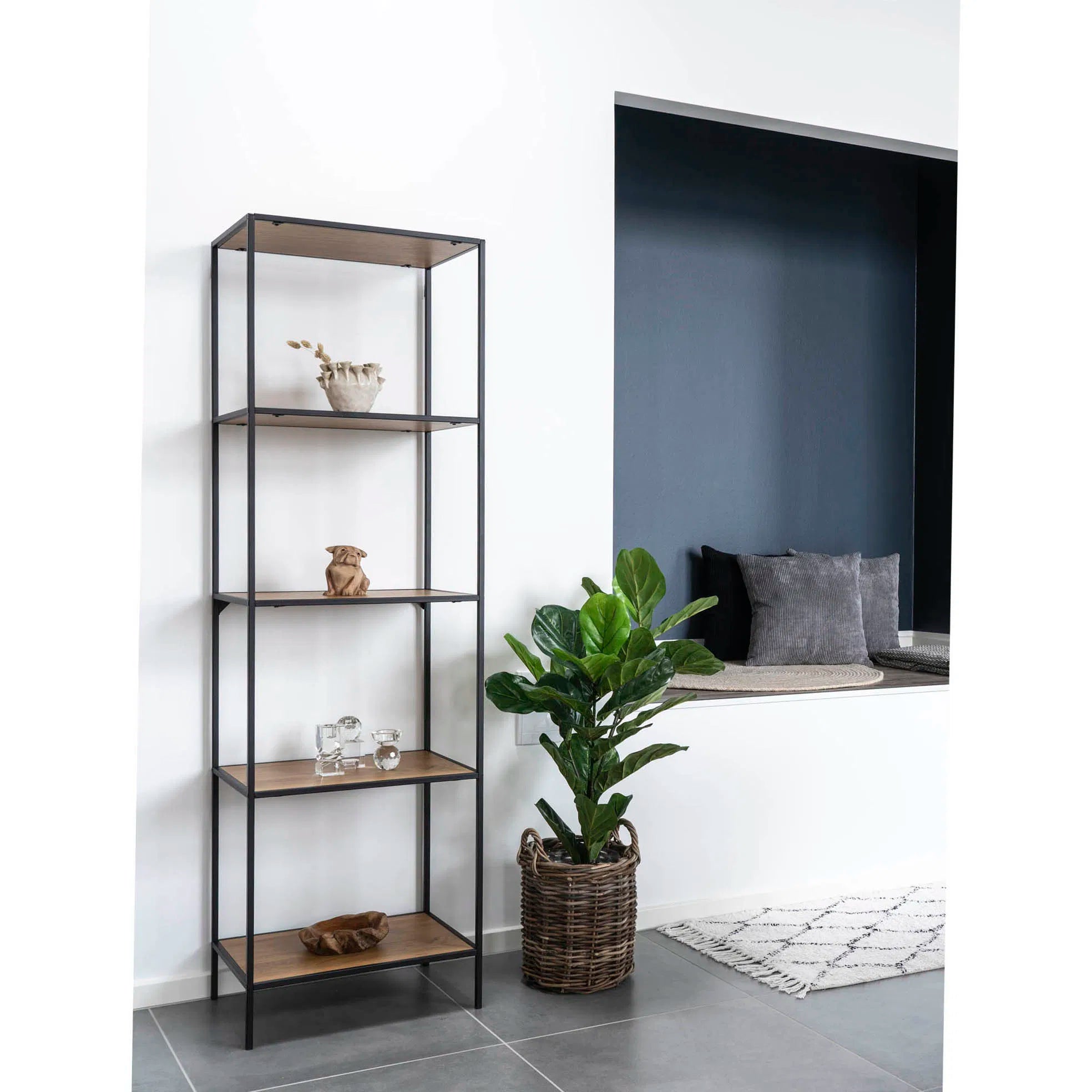 Kunstpflanze Fiddle Leaf Tree – 100 cm eleganter Hingucker mit großen Blättern
