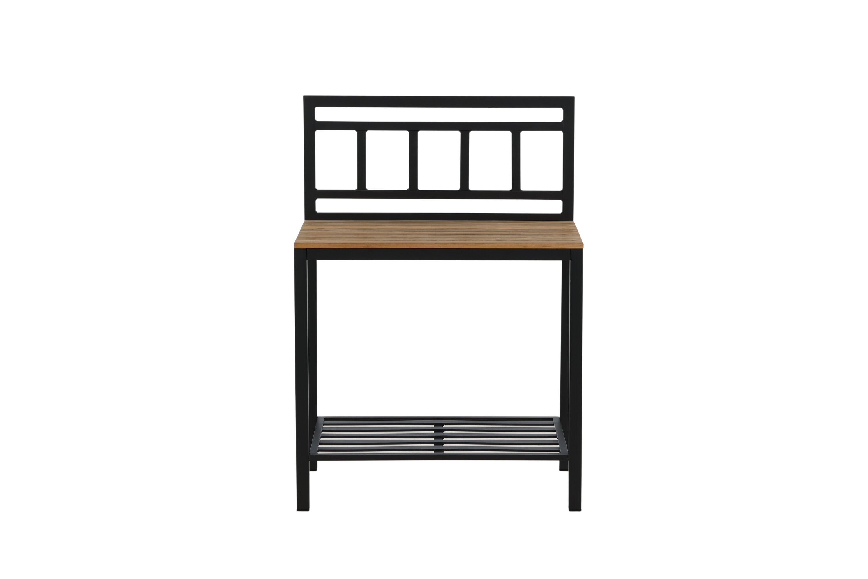 Ablagetisch Jana – Outdoor-Küchenmodul mit Teakholz-Arbeitsfläche