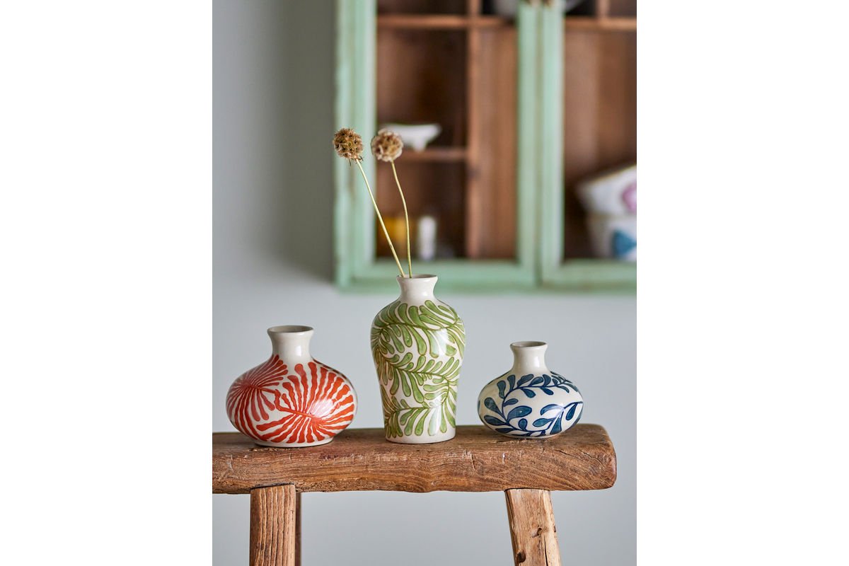 Vasenset (3-teilig) „Flower Dream“ – aus Steingut