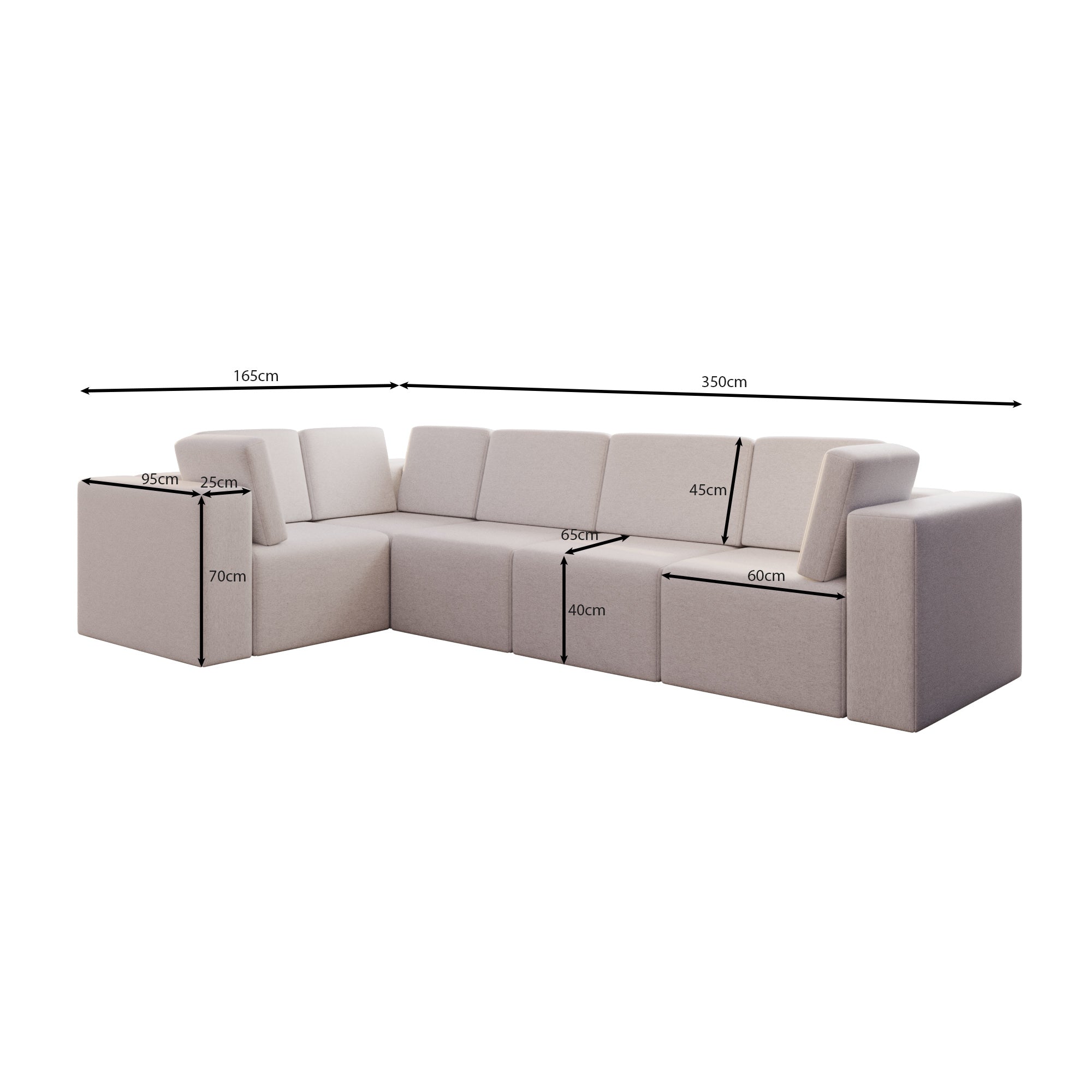 Modulaire Tuinsofa Eden L Maxi