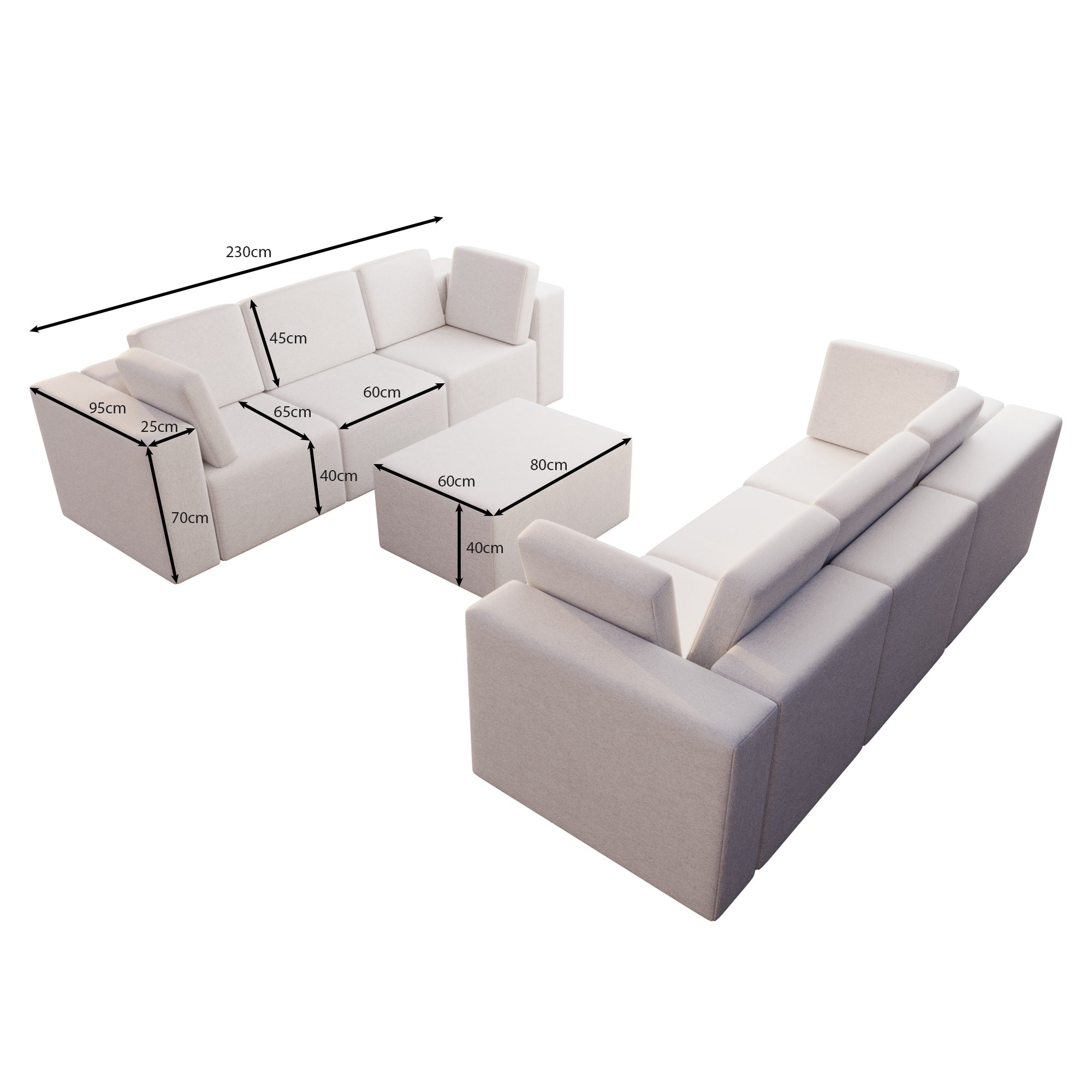 Modulaire Tuinsofa Set Eden