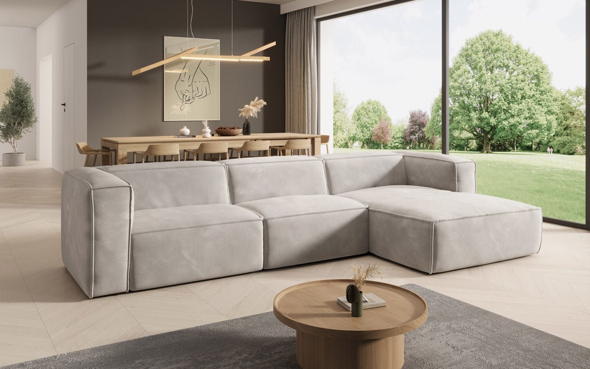 Canapé Designer Comfy L en Velours