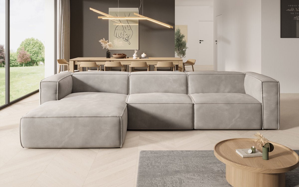 Canapé Designer Comfy L en Velours