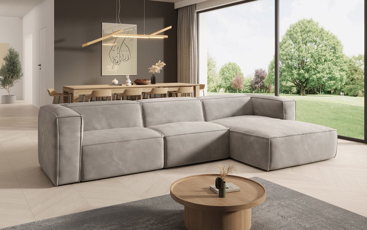 Canapé Designer Comfy L en Velours
