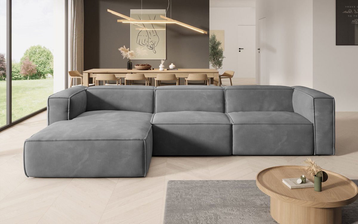 Designer Sofa Comfy L in Samt