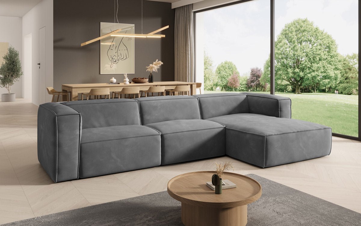 Canapé Designer Comfy L en Velours