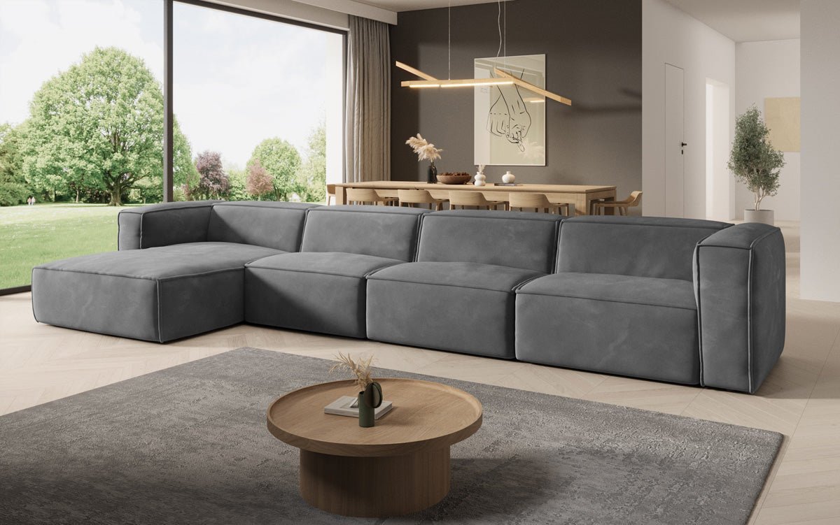 Designer Sofa Comfy L Maxi in Samt