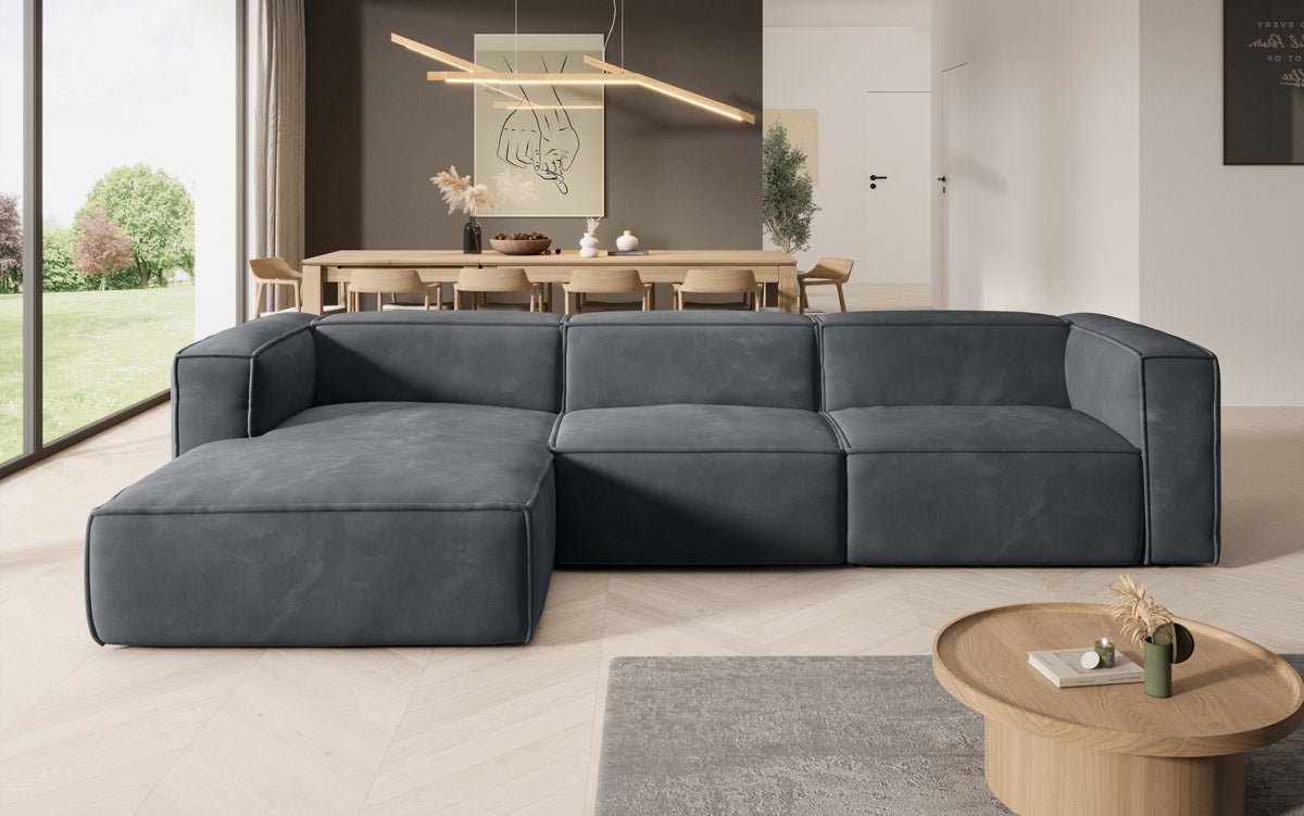 Canapé Designer Comfy L en Velours