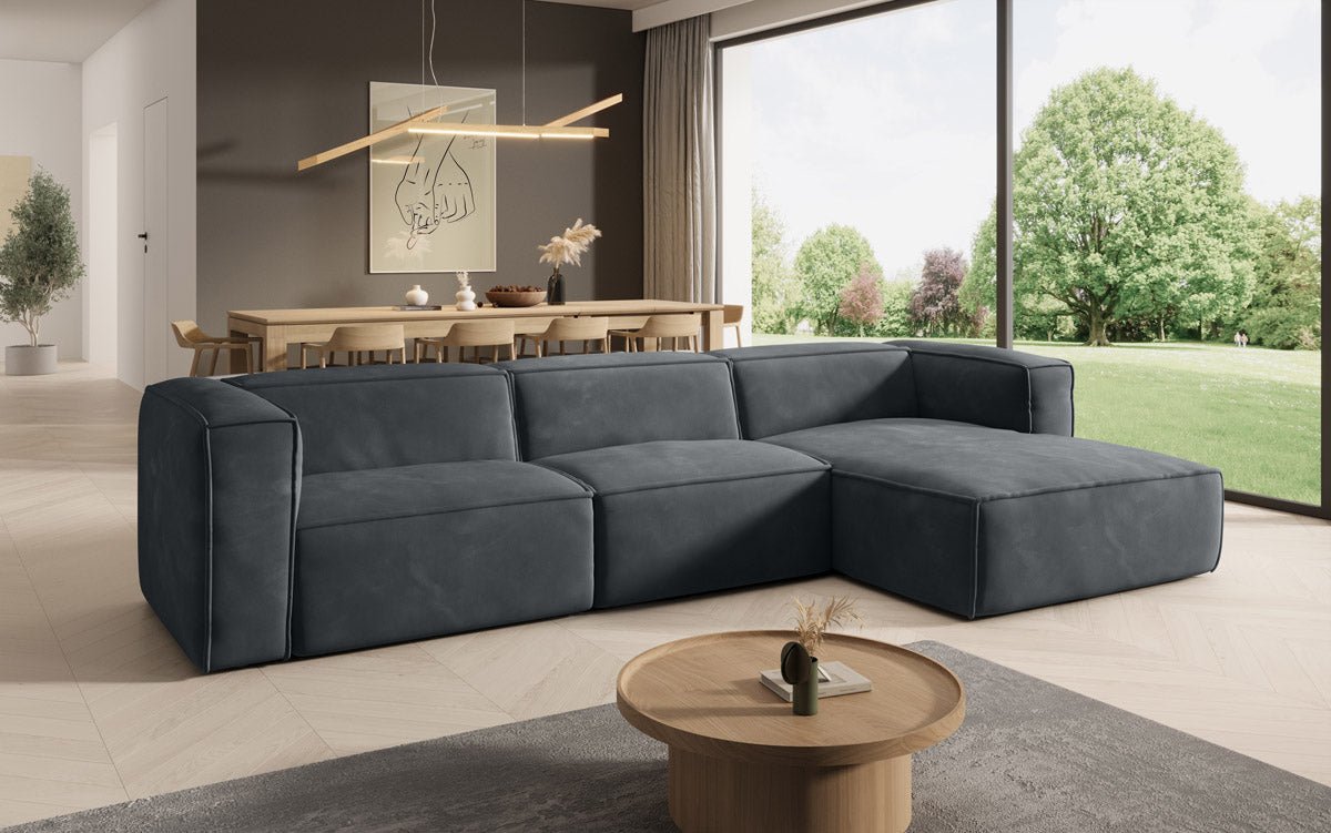Canapé Designer Comfy L en Velours