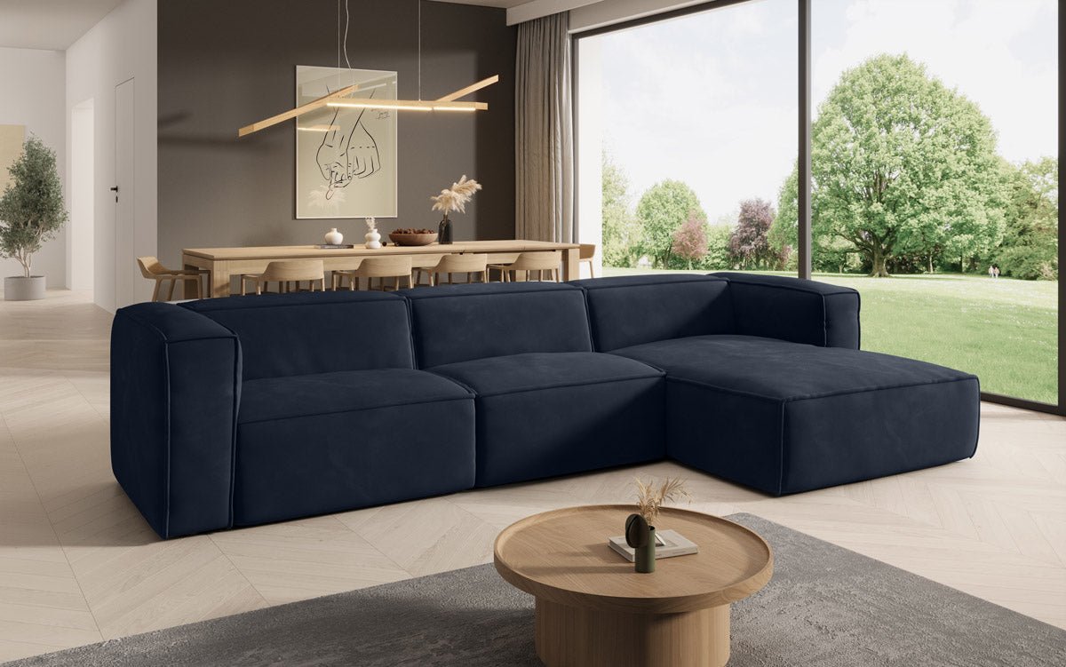 Canapé Designer Comfy L en Velours