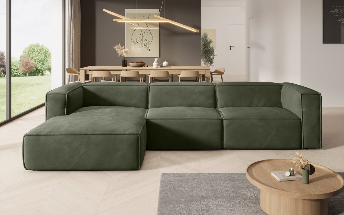 Canapé Designer Comfy L en Velours