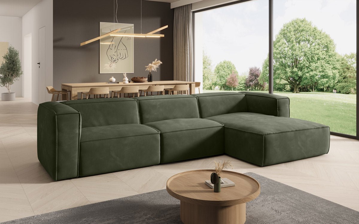 Canapé Designer Comfy L en Velours