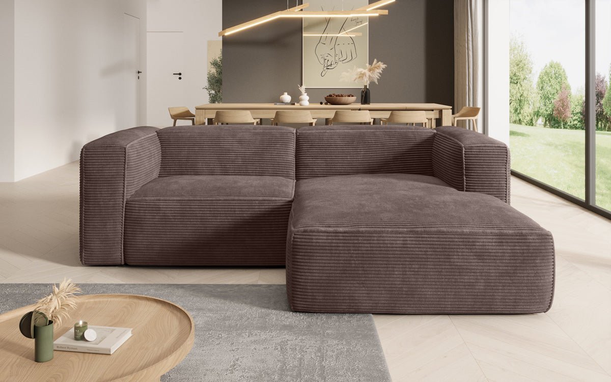 Canapé Designer Comfy L Mini en Côtelé