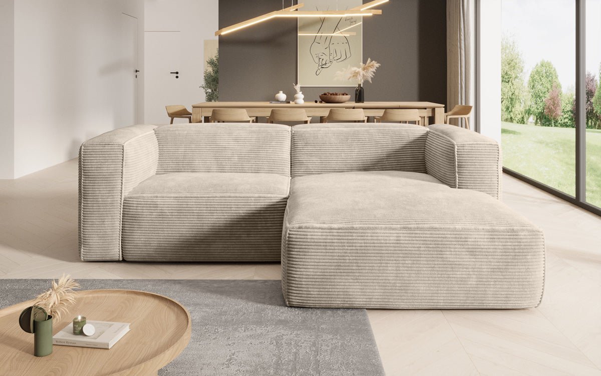 Canapé Designer Comfy L Mini en Côtelé