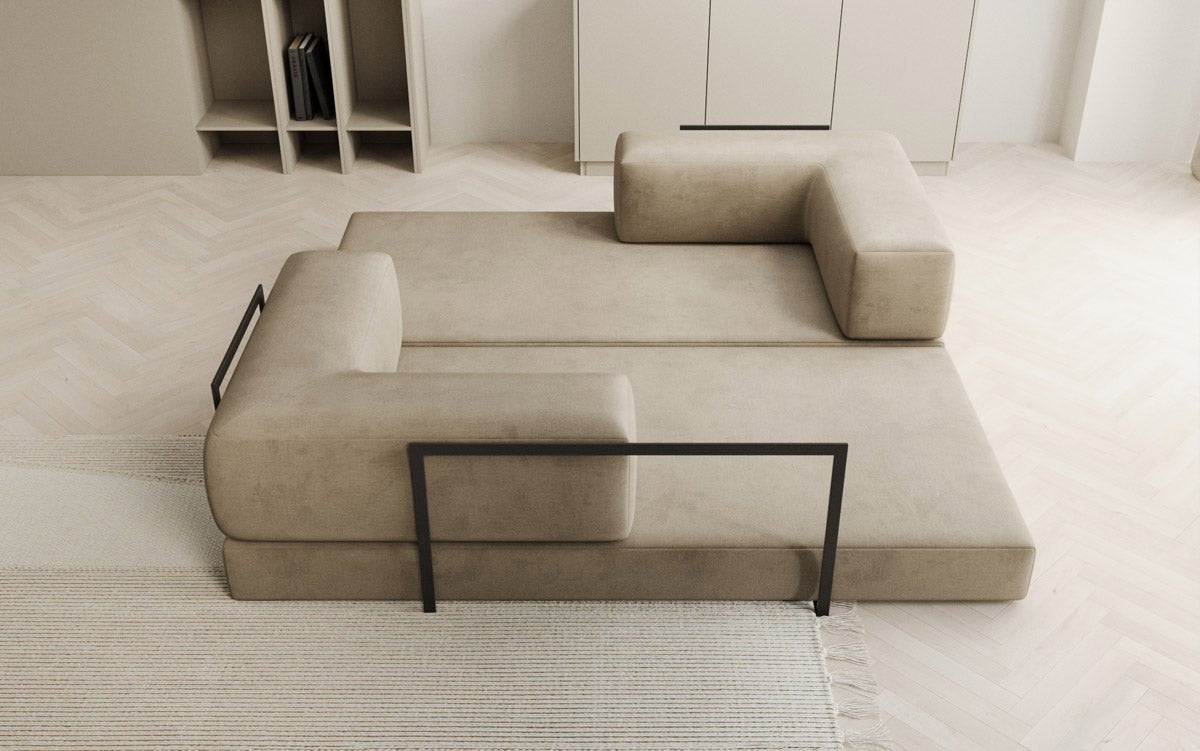 Canapé design Lazy 3 places en Velours