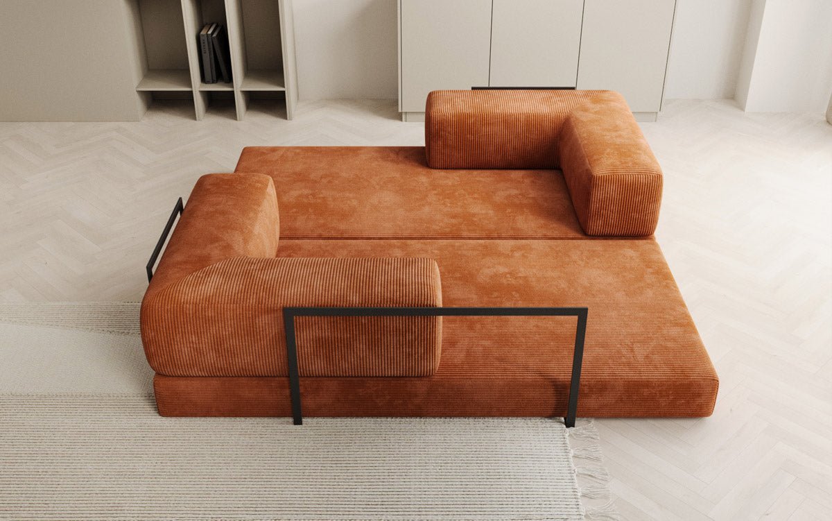 Canapé design Lazy 3 places en Côtelé