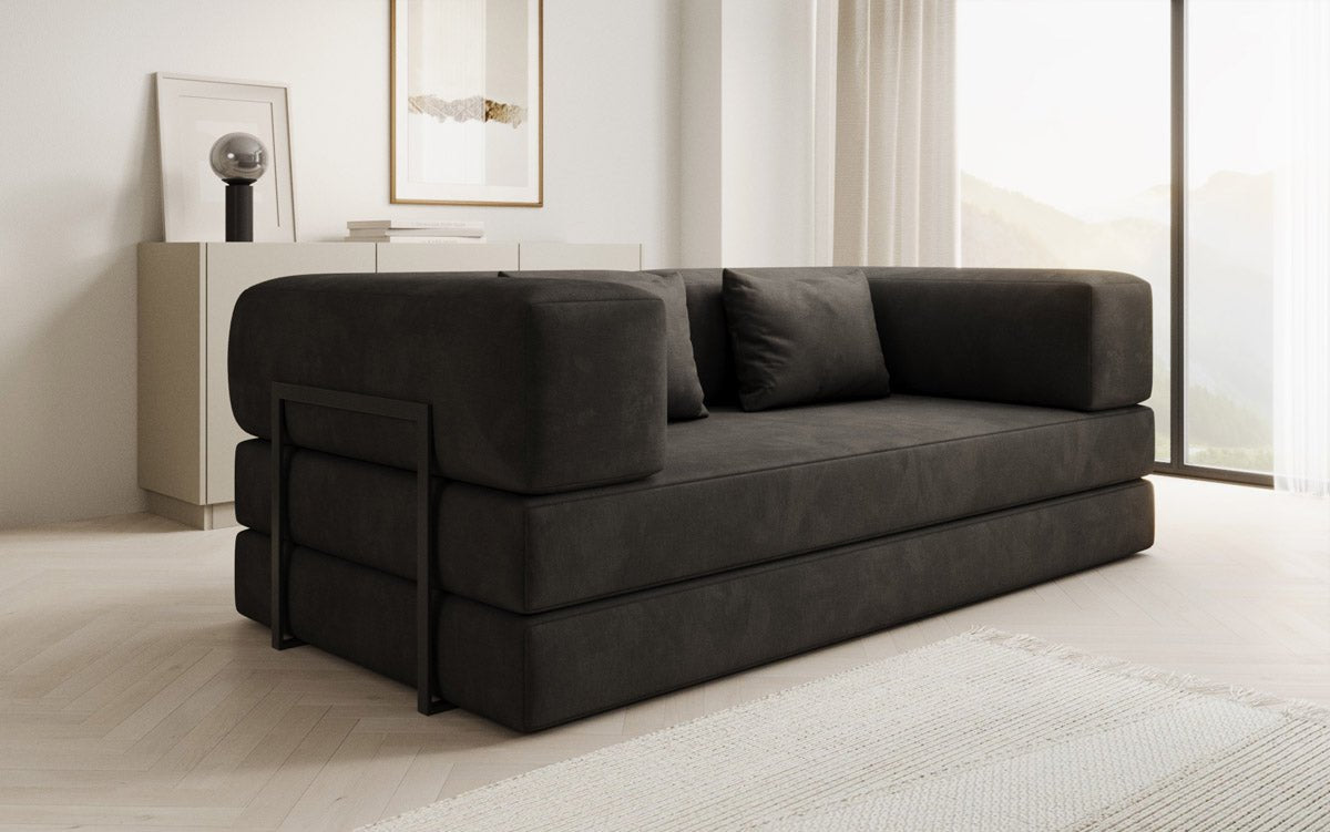 Canapé design Lazy 3 places en Velours