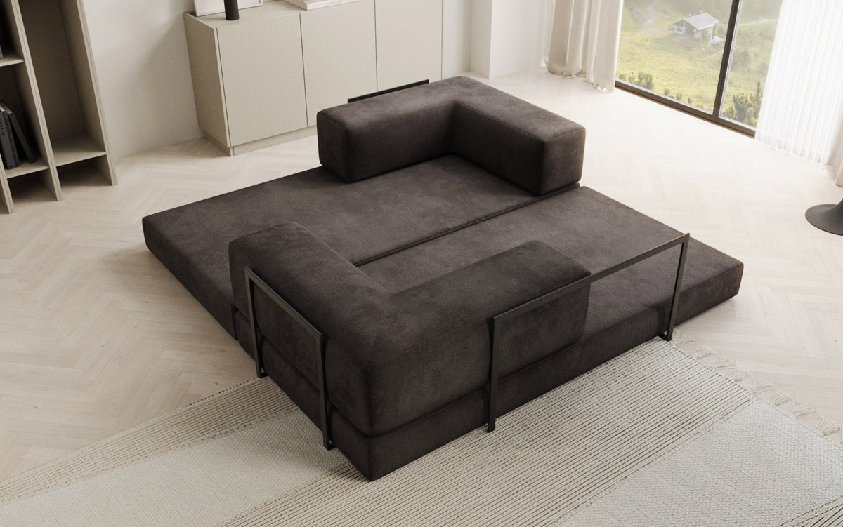 Canapé design Lazy 3 places en Velours