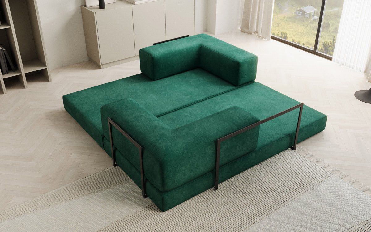 Canapé design Lazy 3 places en Velours