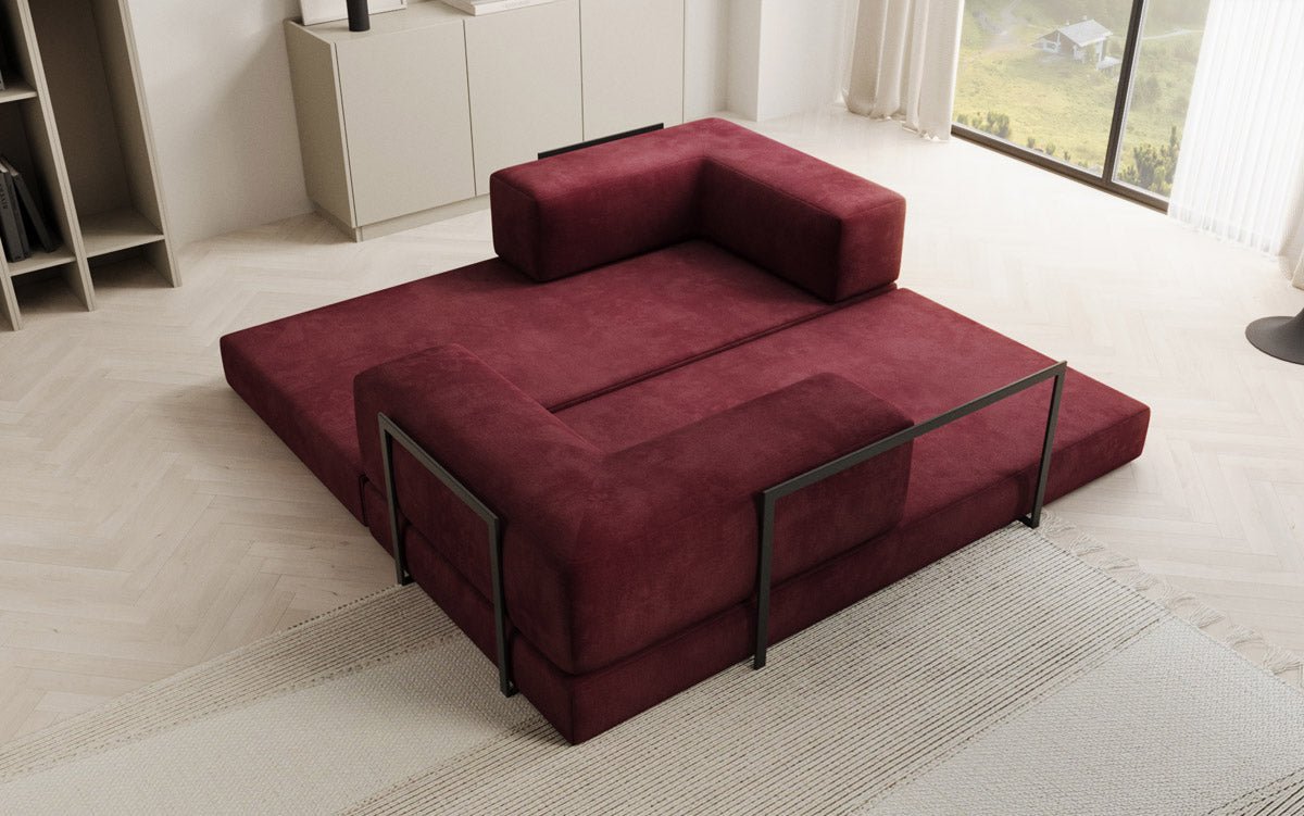 Canapé design Lazy 3 places en Velours